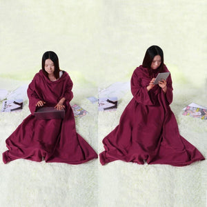 Full Body Snuggle Blanket With Sleeves