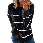 Women Casual Stripe Pullover