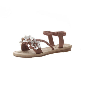 New Women's Sandals With Bohemian Flowers