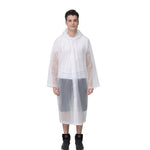 Unisex Reusable Portable Frosted Raincoat