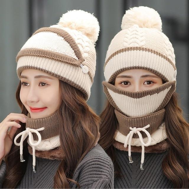 Women's Winter Beanie and Scarf Set