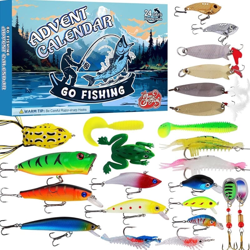 Presale>>24 Days Christmas Countdown Fish Tackle Set