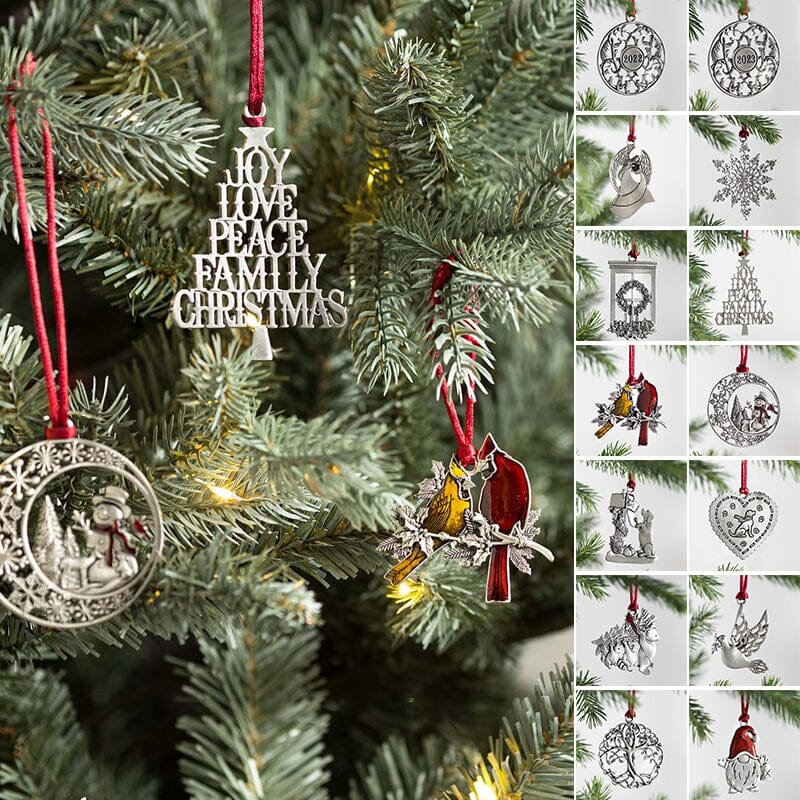 Solid Pewter Christmas Tree Ornament