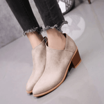 Women Retro High Heel Ankle Boots