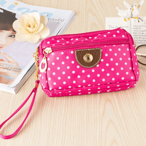 Ladies Coin Multilayer Mini Canvas Bag