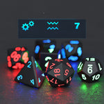 LED Flash Dice Set 7-pack The Electronic Dice