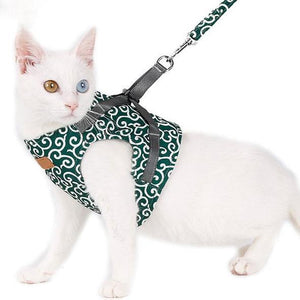 Cat Vest Harness and Leash Set to Outdoor Walking