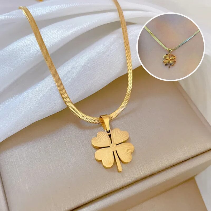 Gold Plated Lucky Clover Necklace