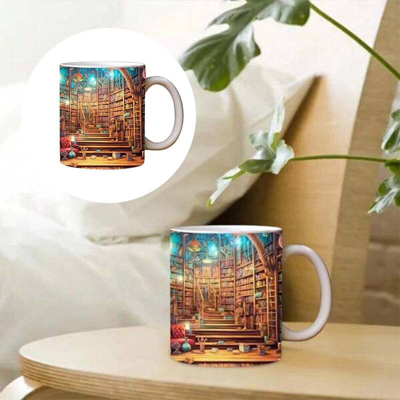 3D Library Mug