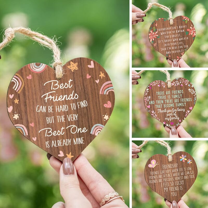 Friendship Heart Shaped Wooden Gift