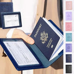 PU Leather RFID Passport Holder