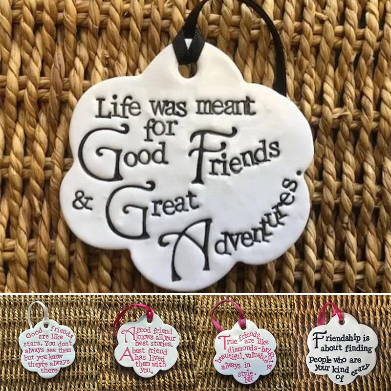 🌸Clay Flower Friendship Ornaments-Best Christmas Gift