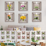 3D Flowers Vase Wall Sticker