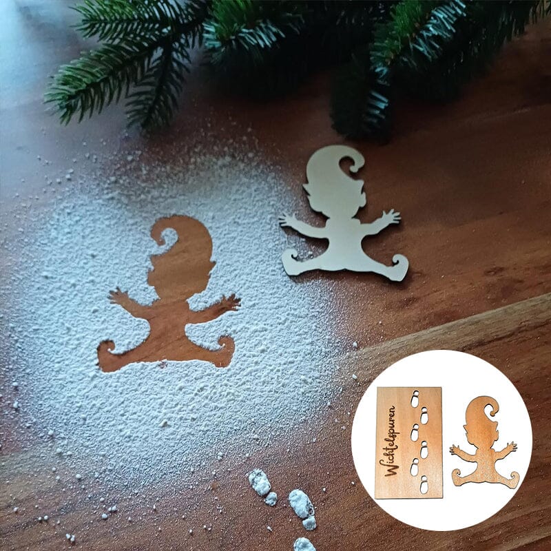 🎄Christmas Footprints Stencil For Gnomes🎅