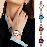 Starry Diamond Dial Ladies Waterproof Watch