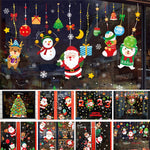 Christmas Window Clings Double-Sided Re-appliable Decoration