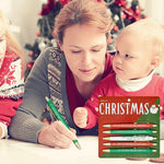 5pcs Christmas Multicolor Ballpoint Pens