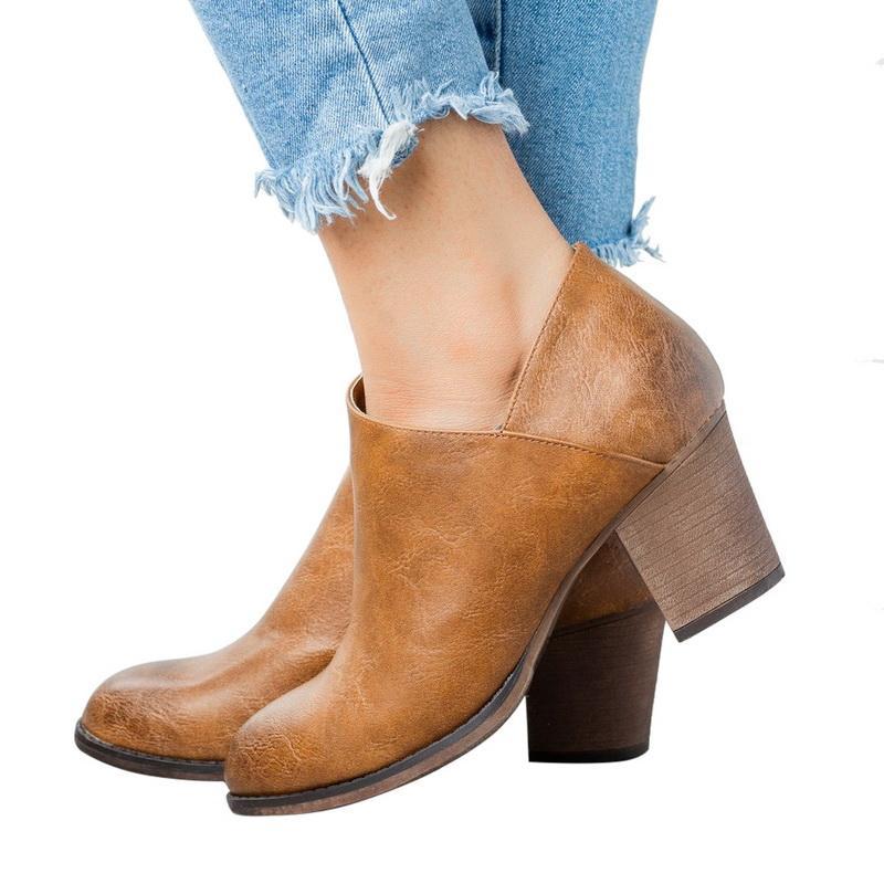 Women New Autumn Pointed Toe Casual Boots