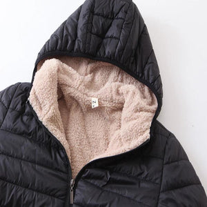 Women Zipper Fleece Basic Jackets Coat