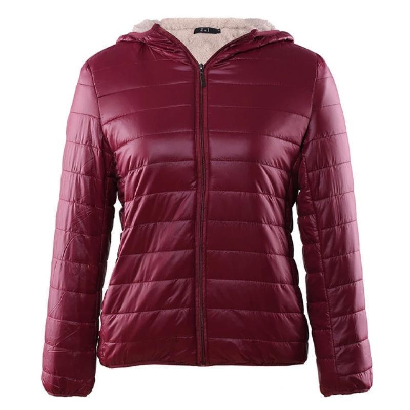 Women Zipper Fleece Basic Jackets Coat