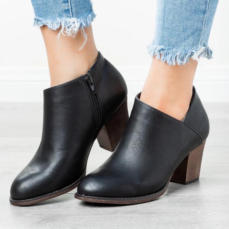 Women New Autumn Pointed Toe Casual Boots