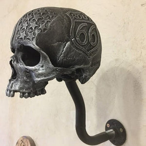 Motorcycle Skull Helmet Holder