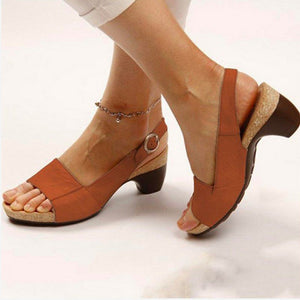 Open-toe Wedge Sandals