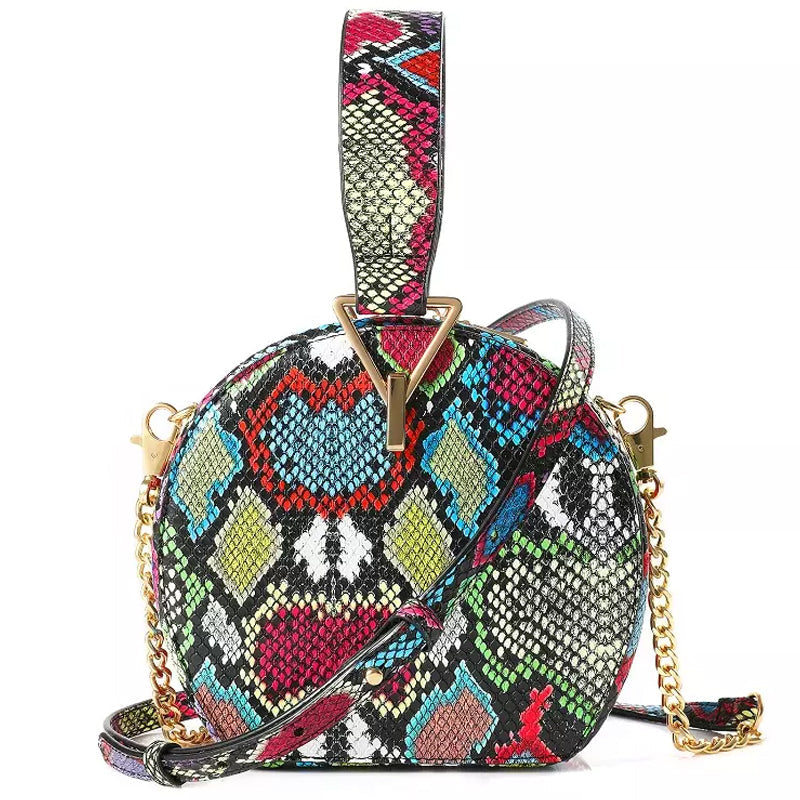 PU Snake Print Lady Bag