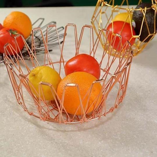 Collapsible Stainless Steel Wire Basket