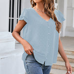 Solid Chiffon Jacquard Shirt