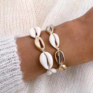 Women Cowrie Shell Bracelets Delicate Rope Chain Bracelet