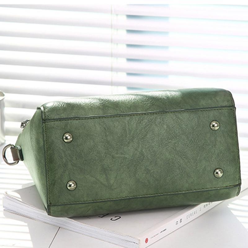 Women Vintage PU Leather Designer Crossbody Shoulder Bag