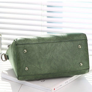 Women Vintage PU Leather Designer Crossbody Shoulder Bag