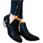 Women Genuine Leather Cossacks Ankle Boots