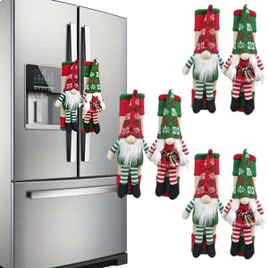 Christmas refrigerator door handle cover