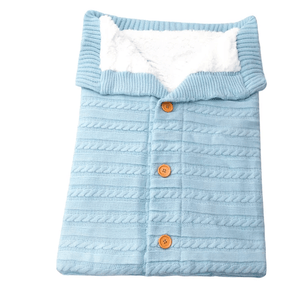 Baby knit button sleeping bag