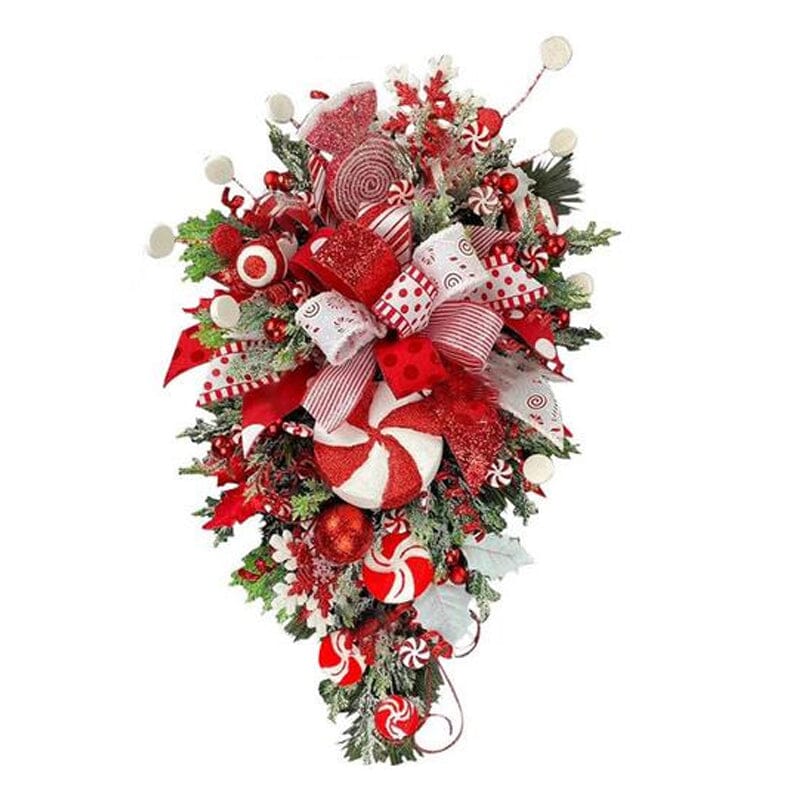 Candy Cane Wreath - Christmas Decoration