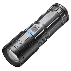 White Laser Telescope Zoom Flashlight