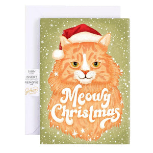 Christmas Cat Greeting Card