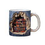 3D Bookshelf Mug