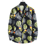 Beach Print Long Sleeve Shirt