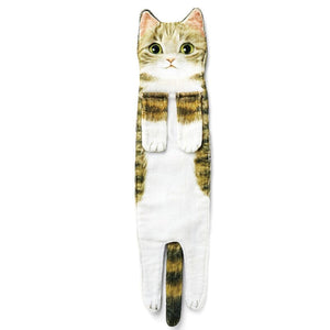 Cute Cat Hand Towel