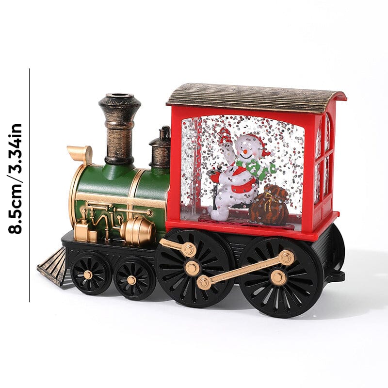 Christmas Crystal Floating Snow Train Light