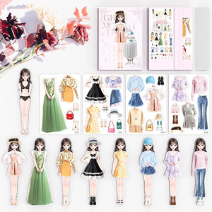 👗Magnetic Princess Dress Up Paper Doll👸