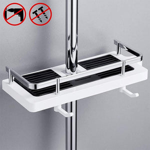 🚿Bathroom Pole Shower Storage Rack Holder