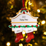 Christmas Socks Pendant Personalized Family Names (No Letters)-DIY By Yourself