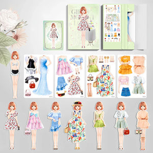 👗Magnetic Princess Dress Up Paper Doll👸