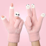 Cute Wool Knitted Gloves