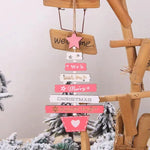 Christmas Tree Wooden Hanging Decoration