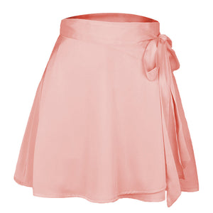 Chiffon Satin Wrap Skirt